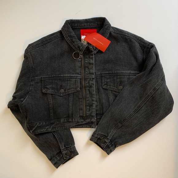 black denim jacket size 8